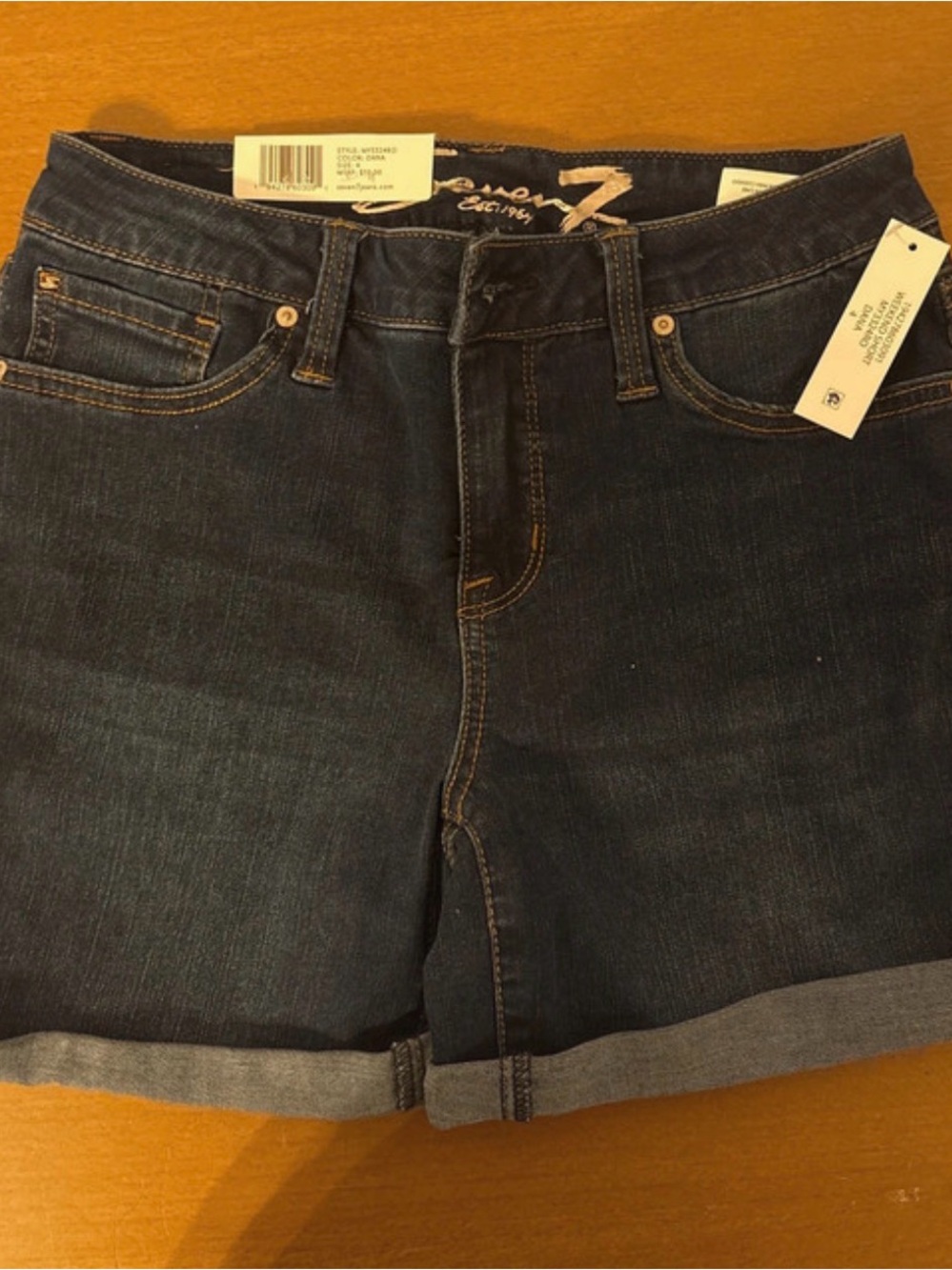 Seven 7 Dark Wash Denim Shorts - Women's Size 4